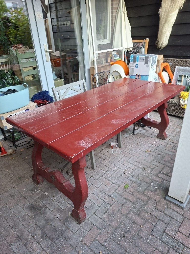Prachtige tuintafel, Tuin en Terras, Tuintafels, Ophalen, Gebruikt, Rechthoekig, Hout