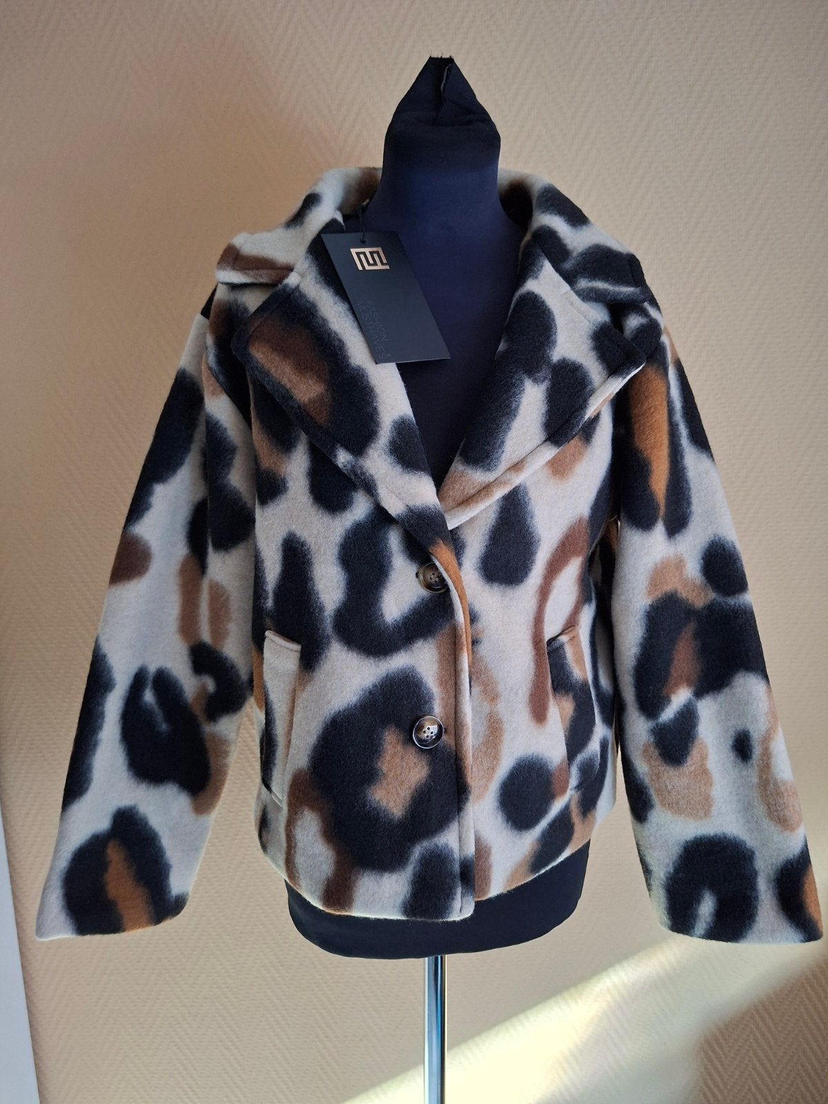 Panterprint Jasje Fashion Musthaves One Size, Maat 38/40 (M), Bruin, Nieuw, Ophalen of Verzenden