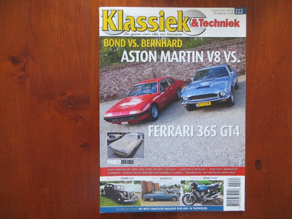 Klassiek & Techniek 222 Aston Martin AMV8 Series II, 365 GT4, Ophalen of Verzenden, Nieuw, Ferrari