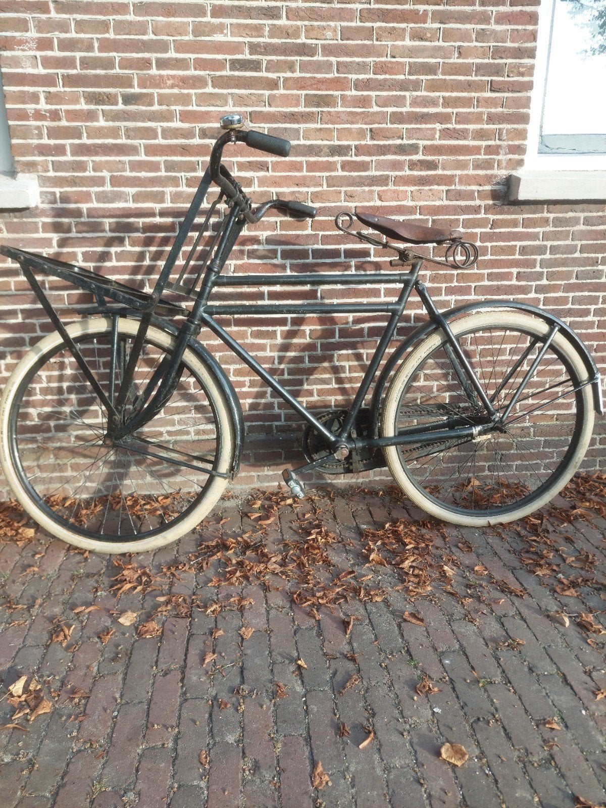 Oldtimer transportfiets met Lepper zweefzadel, Ophalen, Terugtraprem, Onbekend, Onbekend
