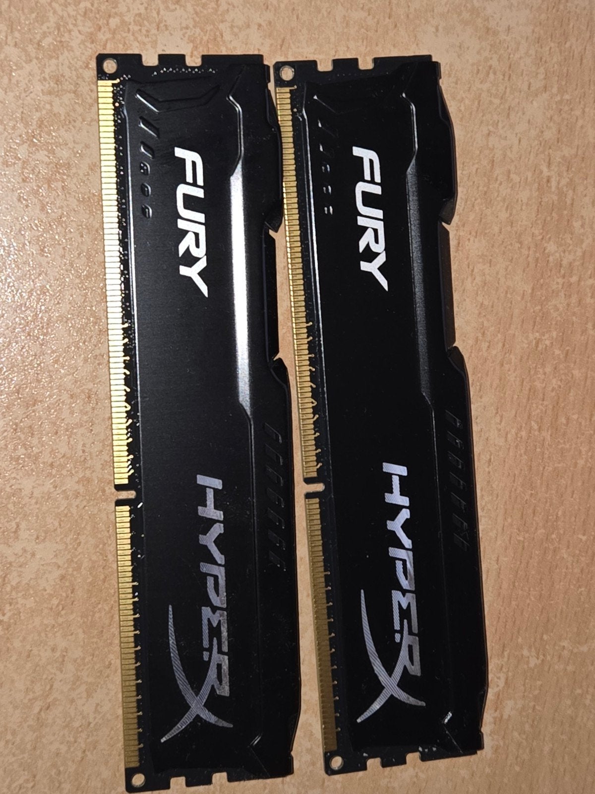 2x4GB DDR3 1600MHz HyperX Fury RAM Geheugen, Computers en Software, Gebruikt, 8 GB, DDR3, Ophalen of Verzenden