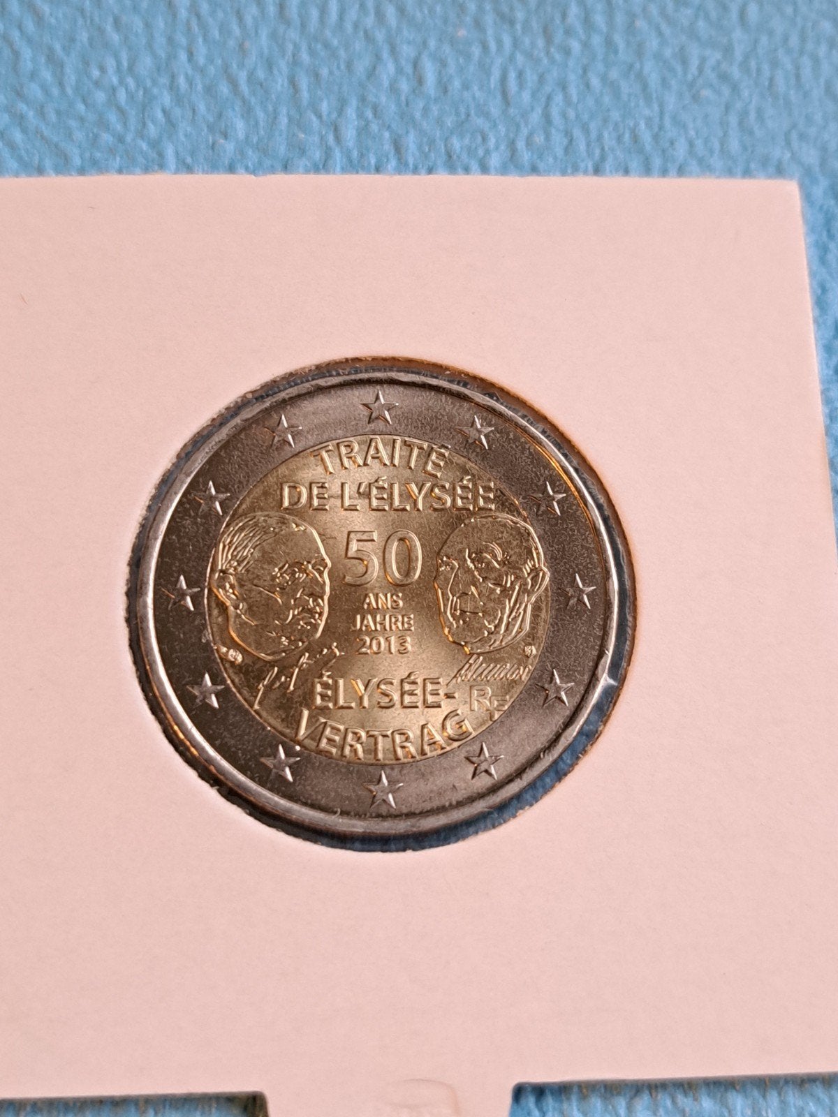 2 euro UNC Frankrijk 2013 Verdrag van Elysee, Ophalen of Verzenden, Frankrijk, 2 euro