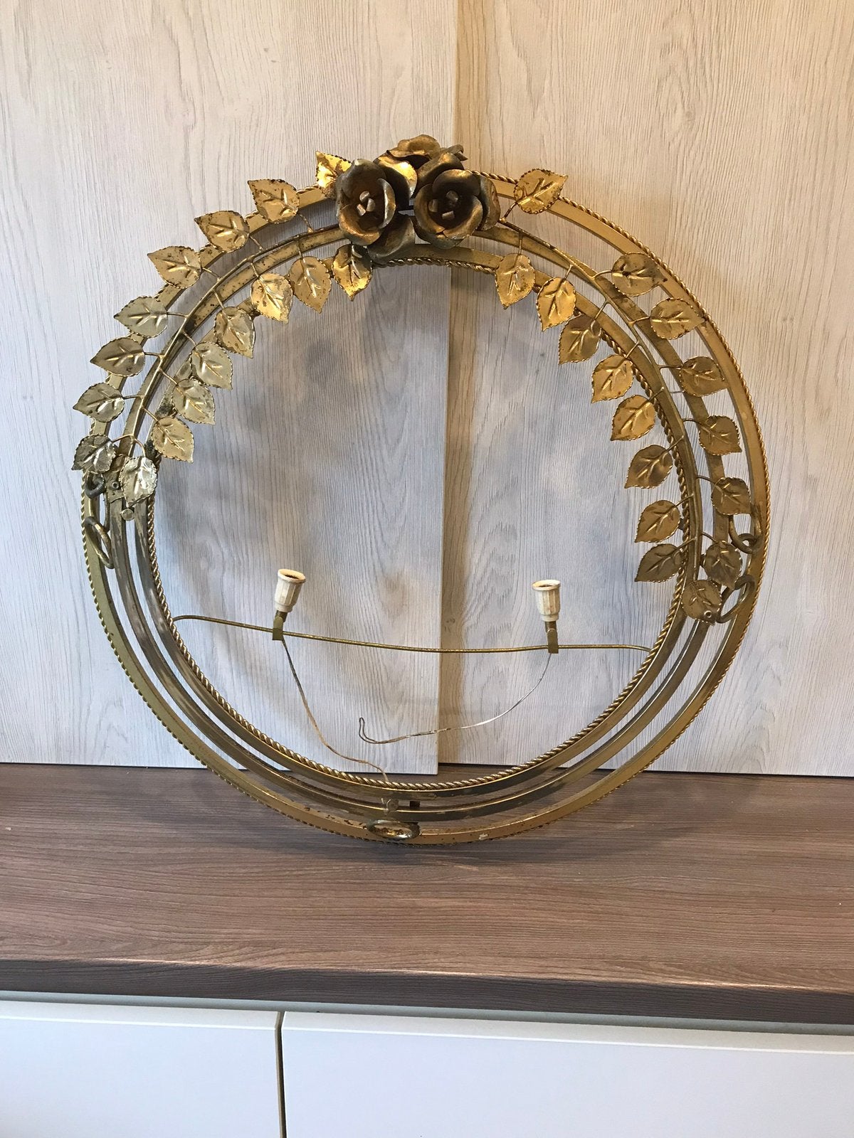 Antiek frame voor spiegel, Ophalen, Rond