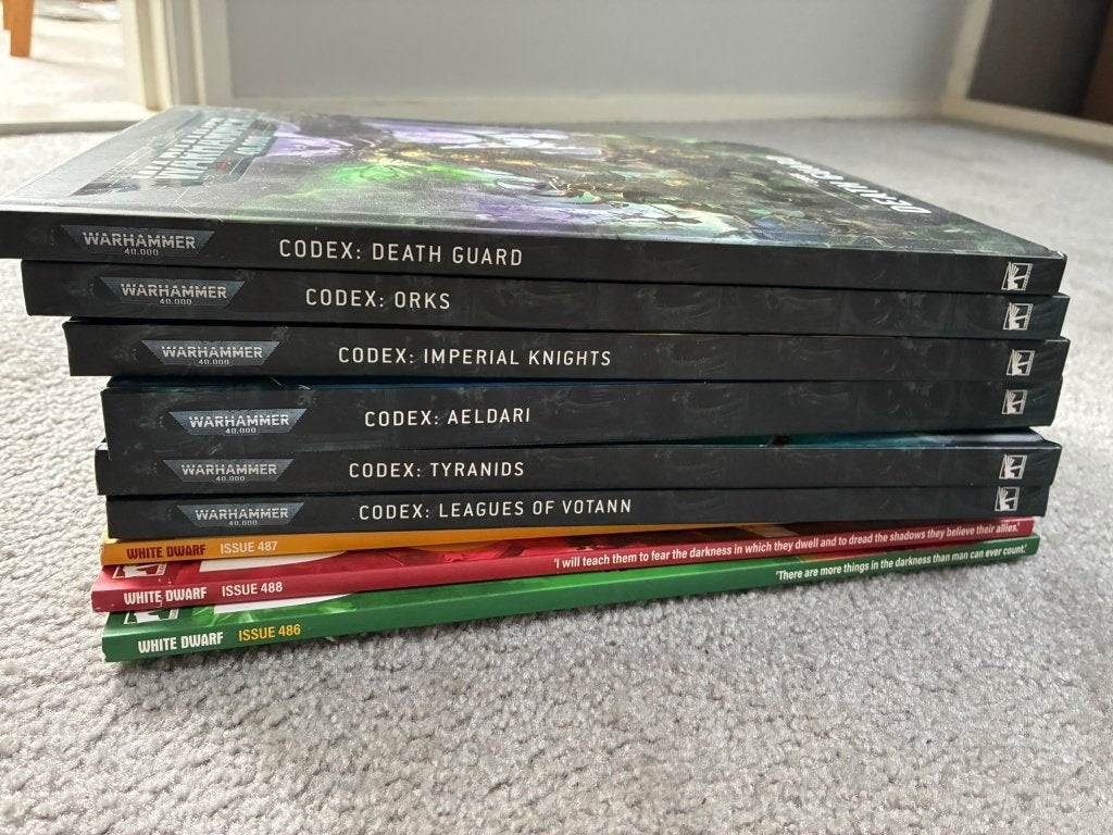 Warhammer40K codex set (9e editie) 6 codexen + 3 White Dwarf, Ophalen of Verzenden, Gebruikt, Warhammer, Boek of Catalogus