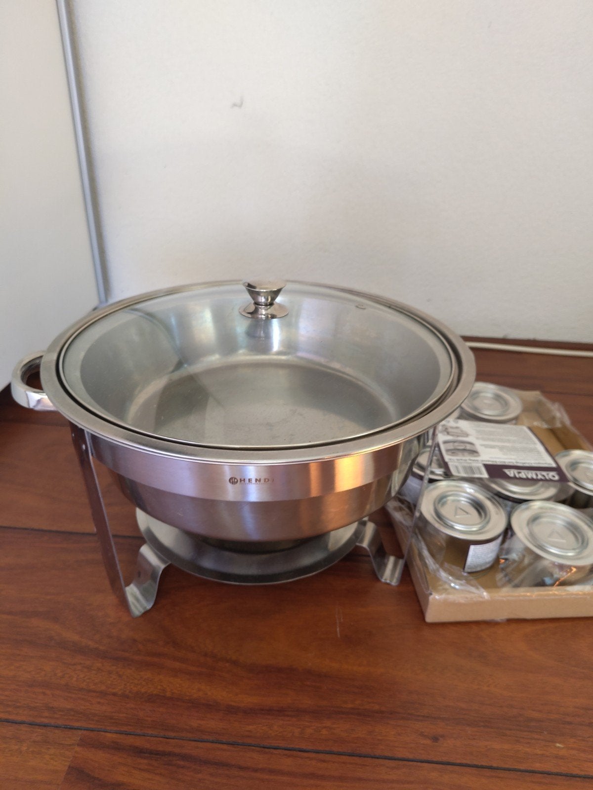 Hendi Chafing Dish met brandpasta - Perfect voor buffetten, Ophalen, Gebruikt
