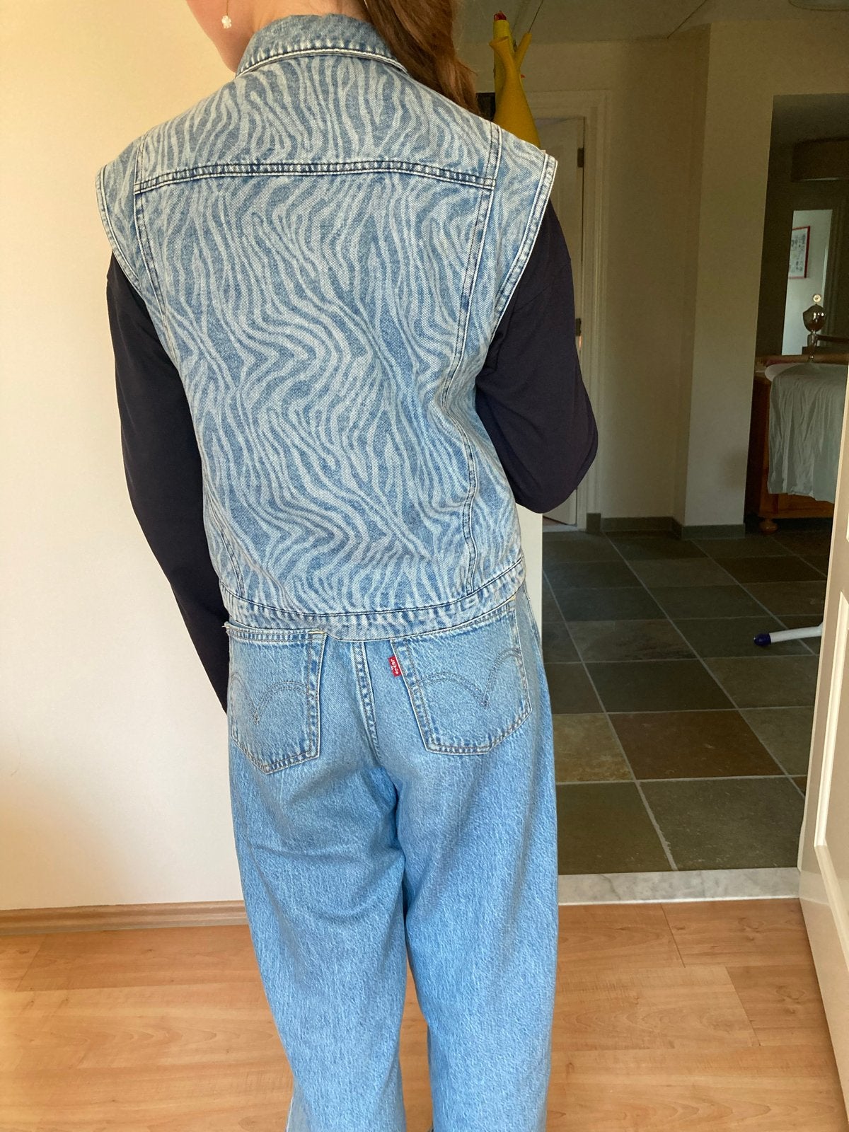 Looxs Revolution spijkergilet met zebraprint, Ophalen of Verzenden, Zo goed als nieuw, Maat 34 (XS) of kleiner, Blauw