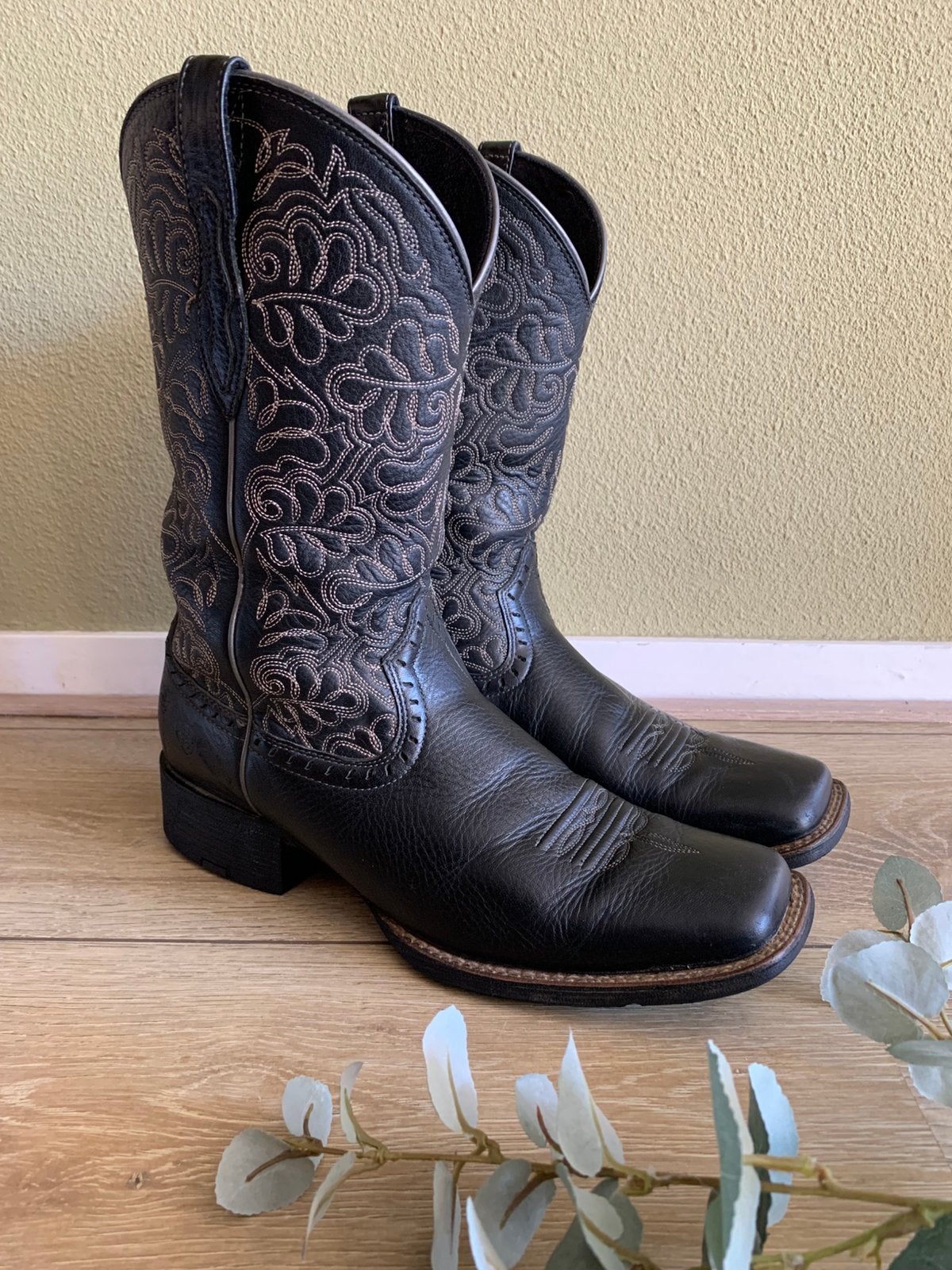 Ariat cowboylaarzen square toe 42,5 western boots laarzen, Hoge laarzen, -, Zwart, -