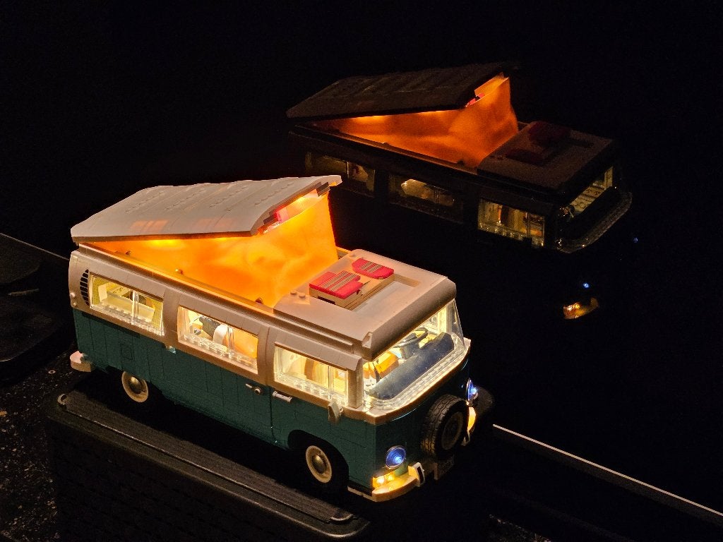 Lego 10279 VW T2 Camper met verlichting, Gebruikt, Lego, Ophalen of Verzenden, Complete set