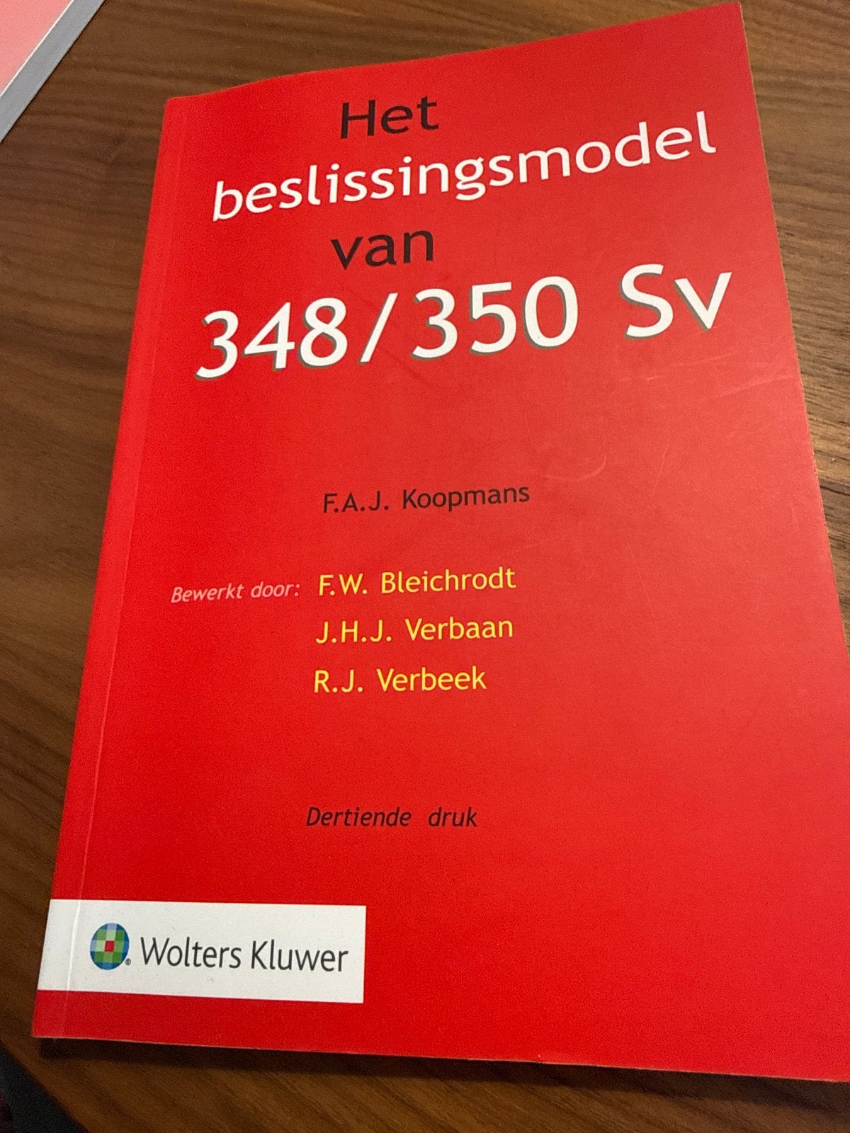 Het beslissingsmodel van 348/350 Sv - Strafvordering, Ophalen of Verzenden, Gamma, Zo goed als nieuw, WO