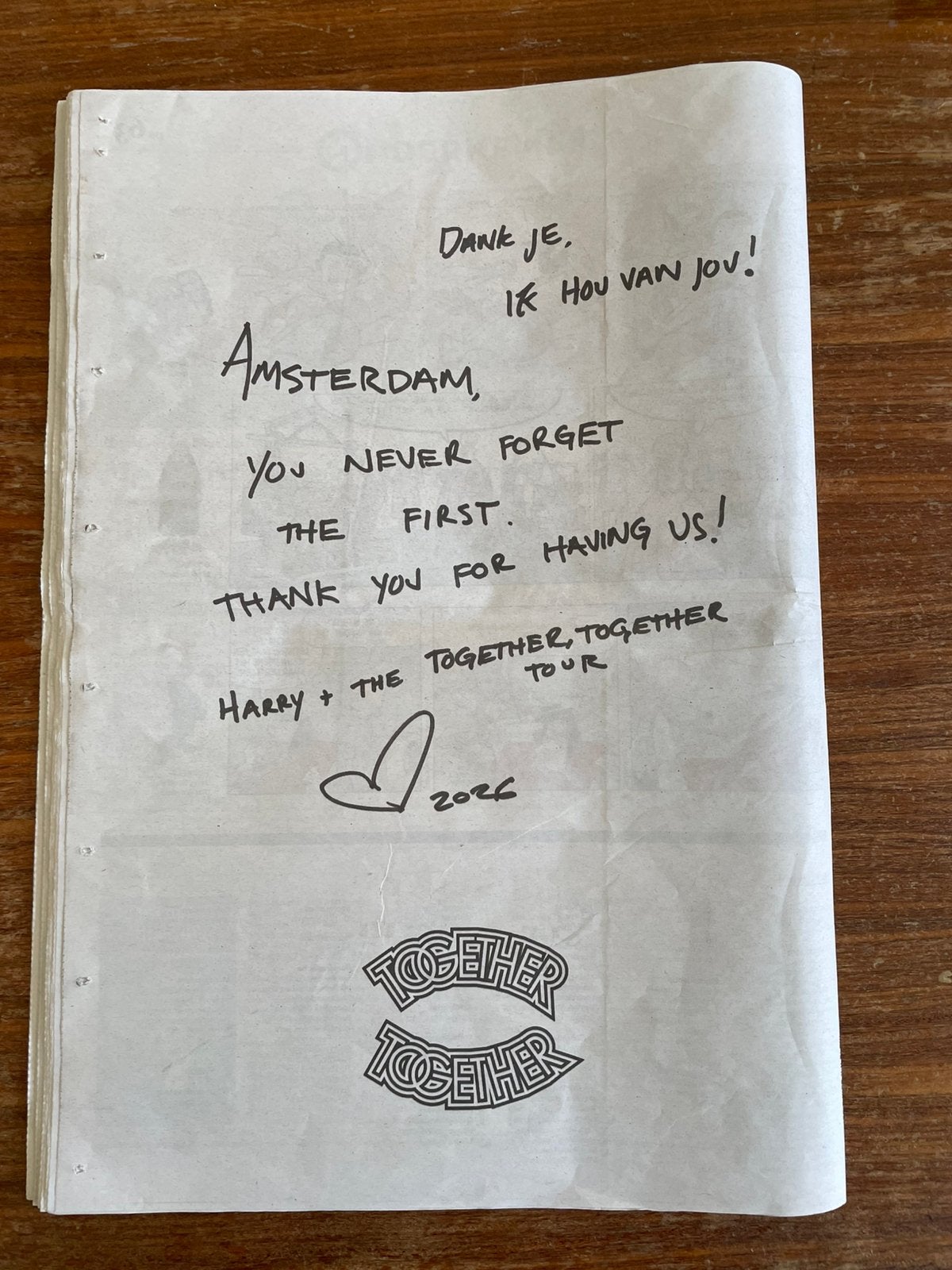 Harry Styles Parool, Ophalen of Verzenden, Zo goed als nieuw