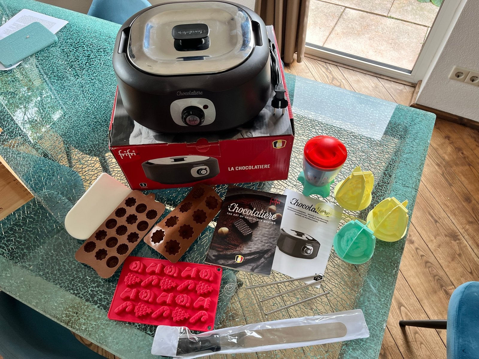 Frifri chocolade tempereer apparaat met accessoires, Ophalen, Zo goed als nieuw