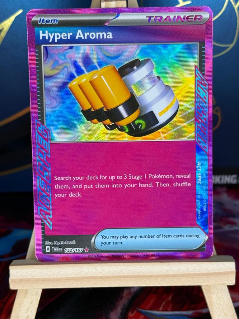 Hyper Aroma #152 | Pokemon Twilight Masquerade, Ophalen of Verzenden, Zo goed als nieuw, Losse kaart, Foil