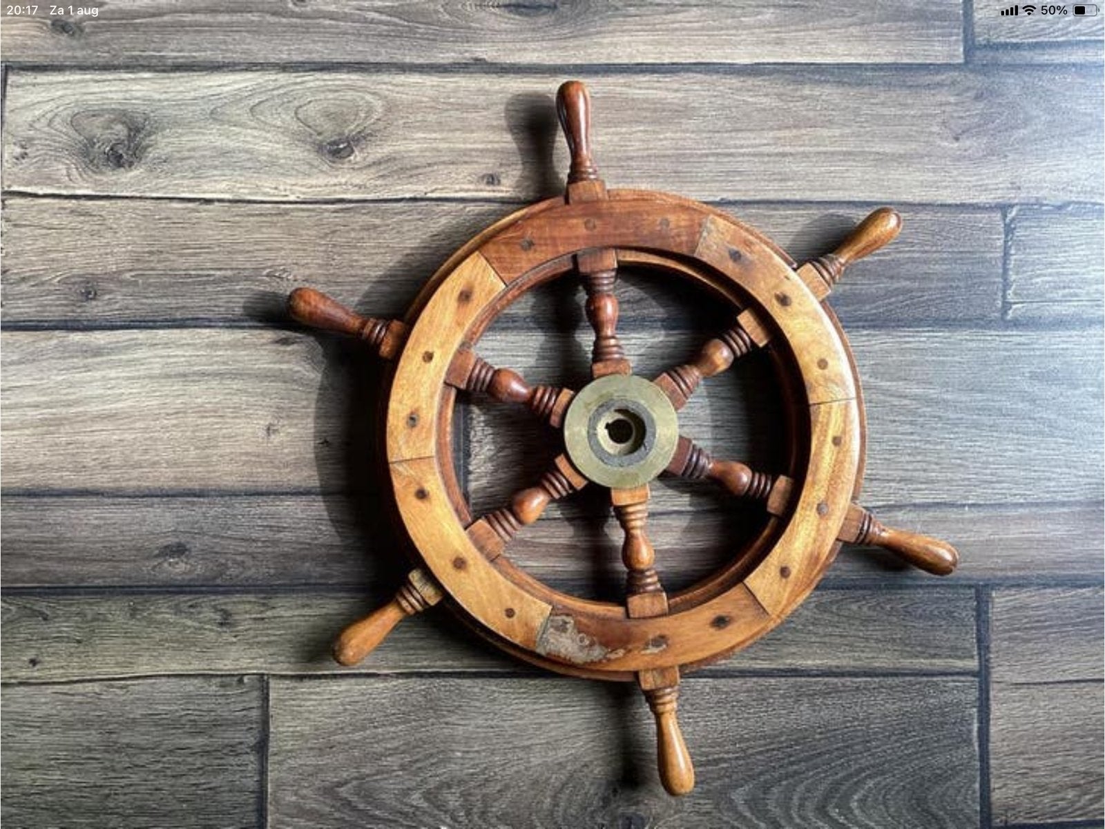 Een stuurwiel voor u boot, Watersport en Boten, Bootonderdelen, Ophalen of Verzenden, Gebruikt, Zeilboot of Motorboot