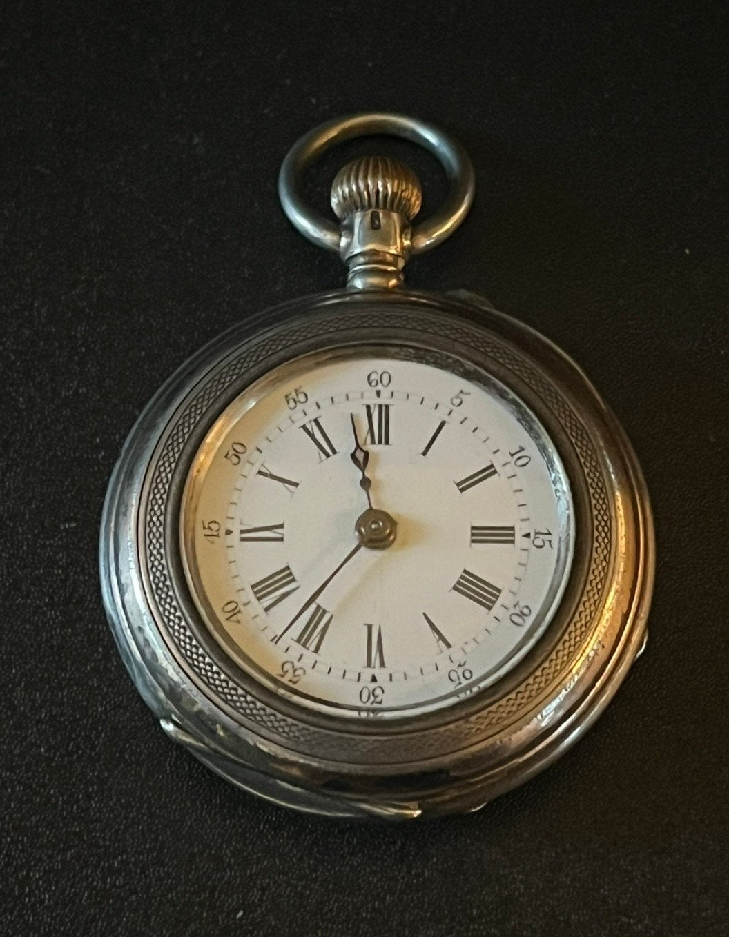 Antiek Zilveren Zakhorloge - Remontoir Cylindre 8 Rubis, Ophalen of Verzenden