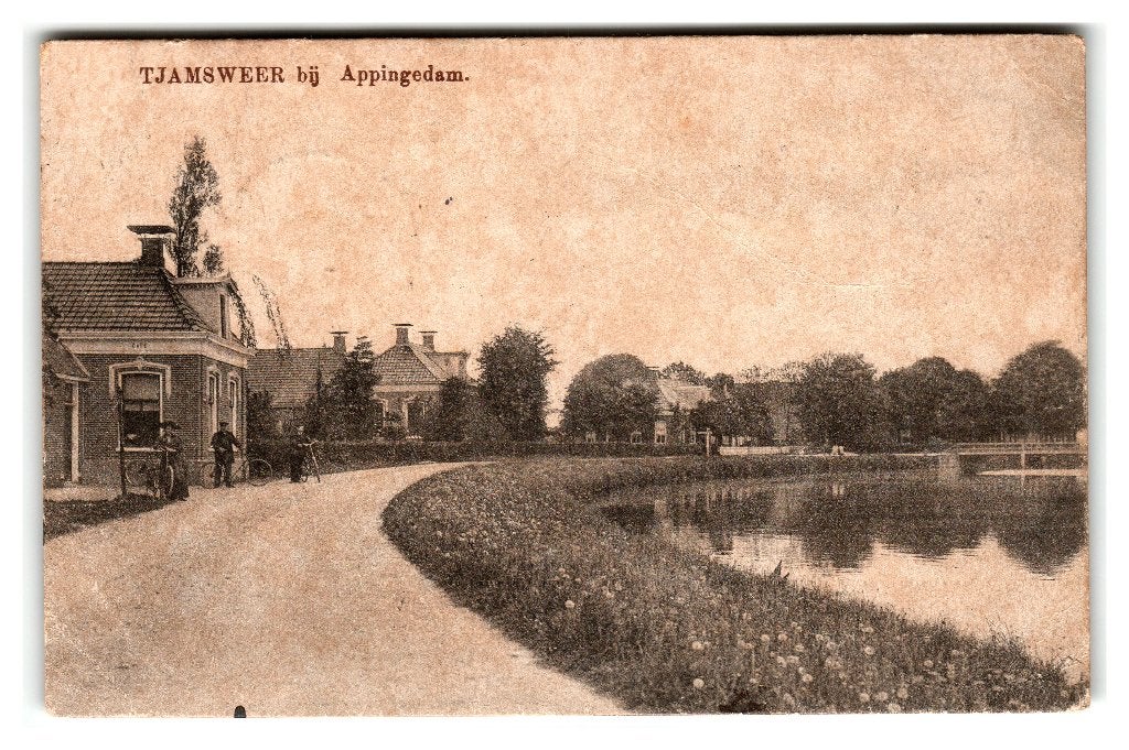 Tjamsweer bij Appingedam, Verzenden, Voor 1920, Gelopen, Groningen