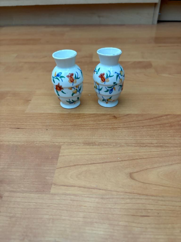 Schumann Bavaria Porseleinen Mini Vaasjes - Set van 2, Antiek en Kunst, Ophalen of Verzenden