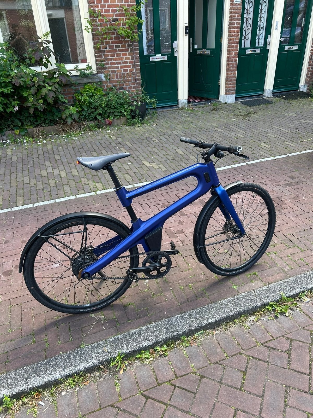 Mokumono Delta S, blauw/paars, met framebeschadiging, Ophalen, Gebruikt, Staal, 24 inch of meer