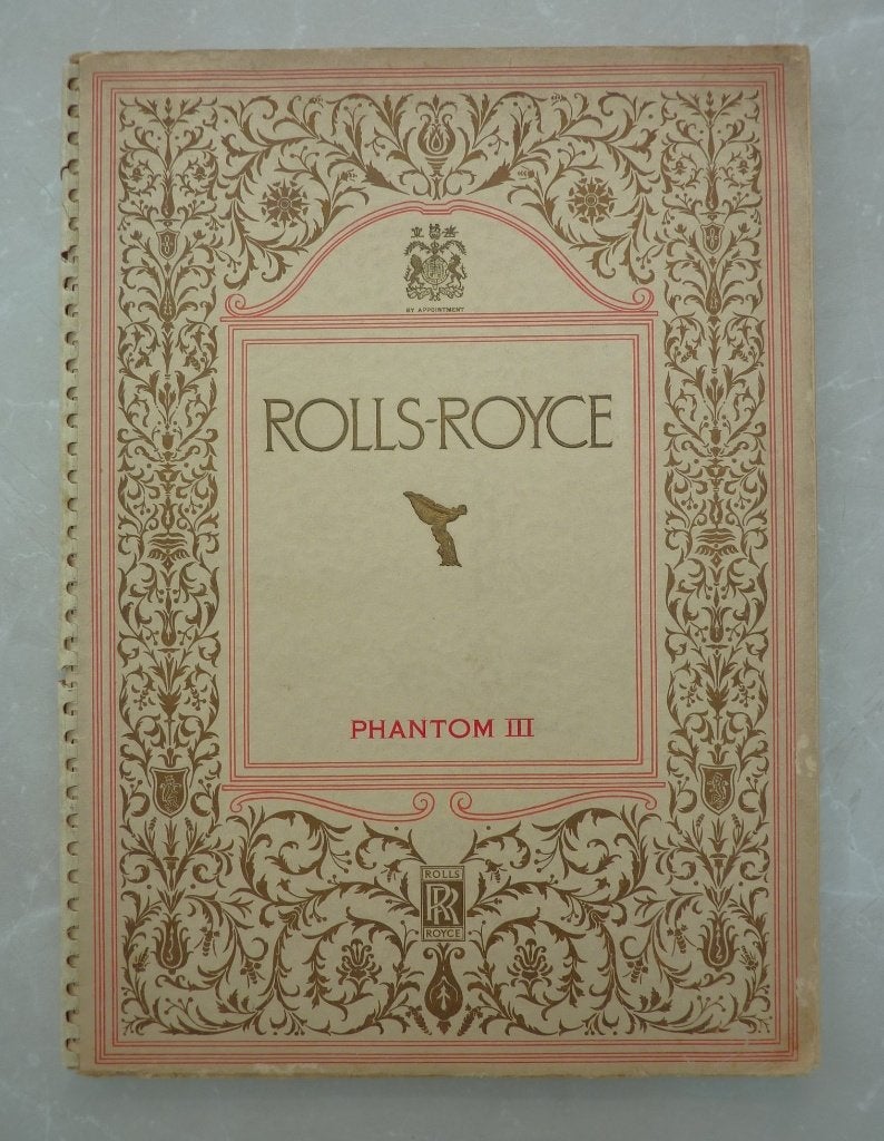 dealer salesbrochure 1938 Rolls-Royce 40-50 H.P. Phantom III, Ophalen of Verzenden, Zo goed als nieuw, Auto's