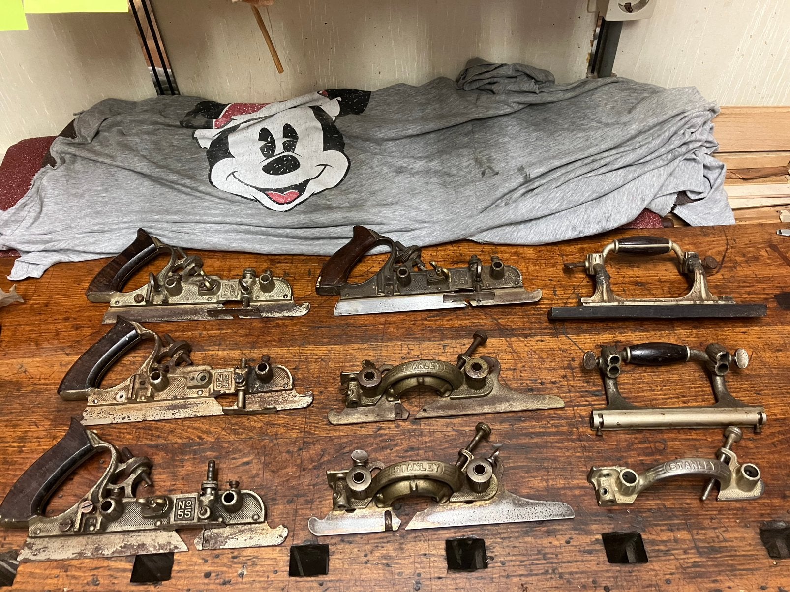 Stanley No.55 combischaaf onderdelen, Antiek en Kunst, Antiek | Gereedschap en Instrumenten, Ophalen of Verzenden