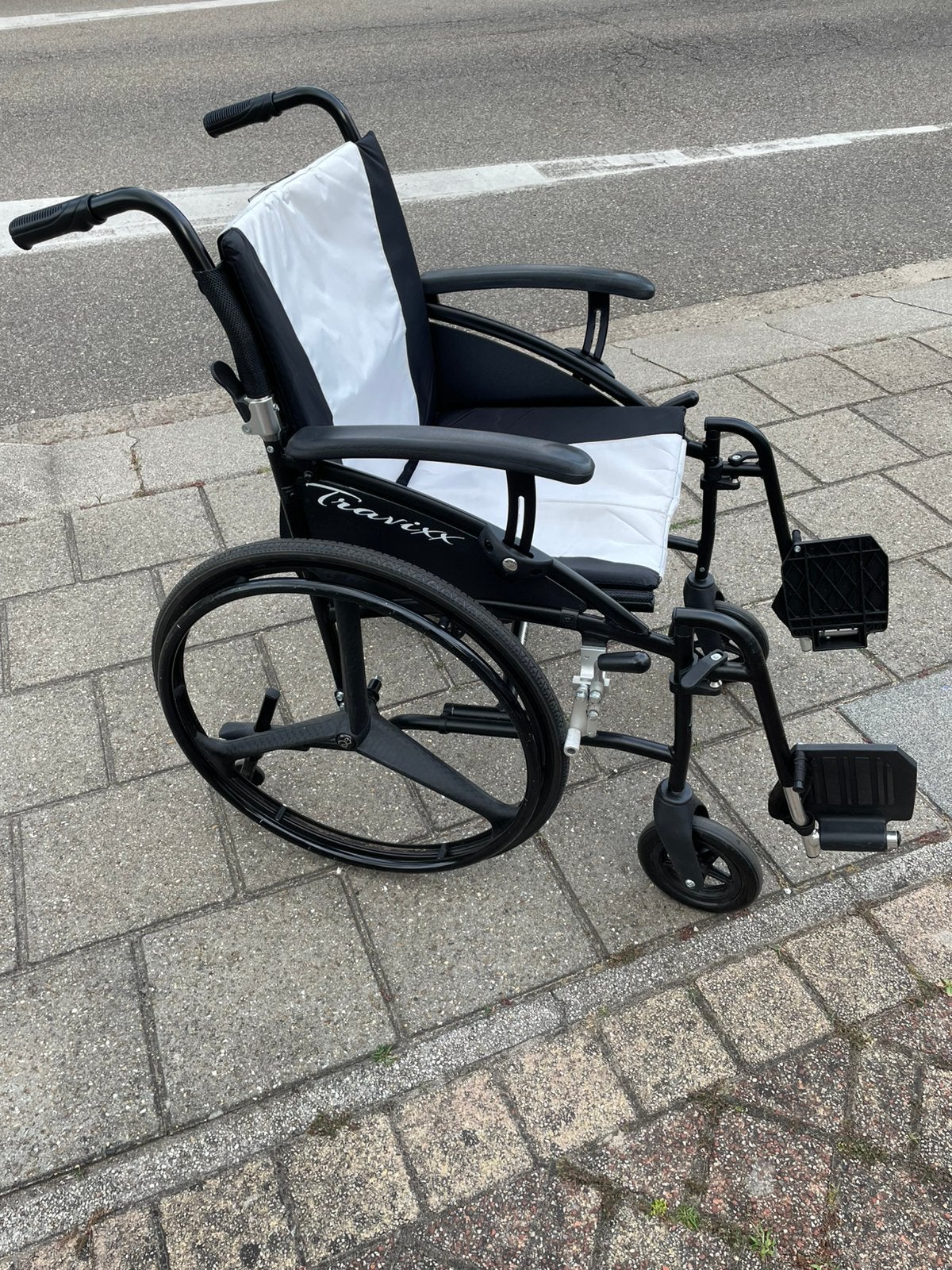 Te koop: inklapbare duwrolstoel, Ophalen, Zo goed als nieuw, Duwrolstoel