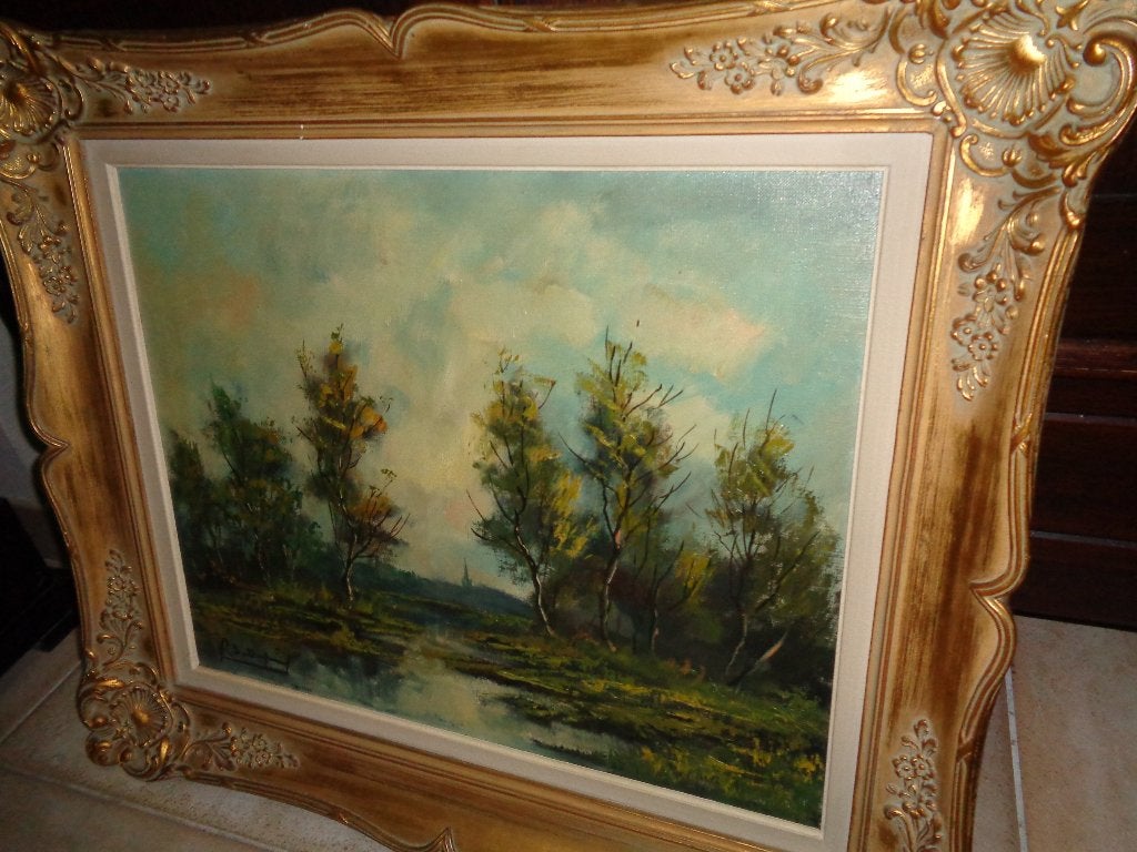 Mooie Dupuis (19e eeuw) -Franse school -Vermeld in BENEZIT.., Antiek en Kunst, Ophalen of Verzenden, Bijzondere lijst, Doek