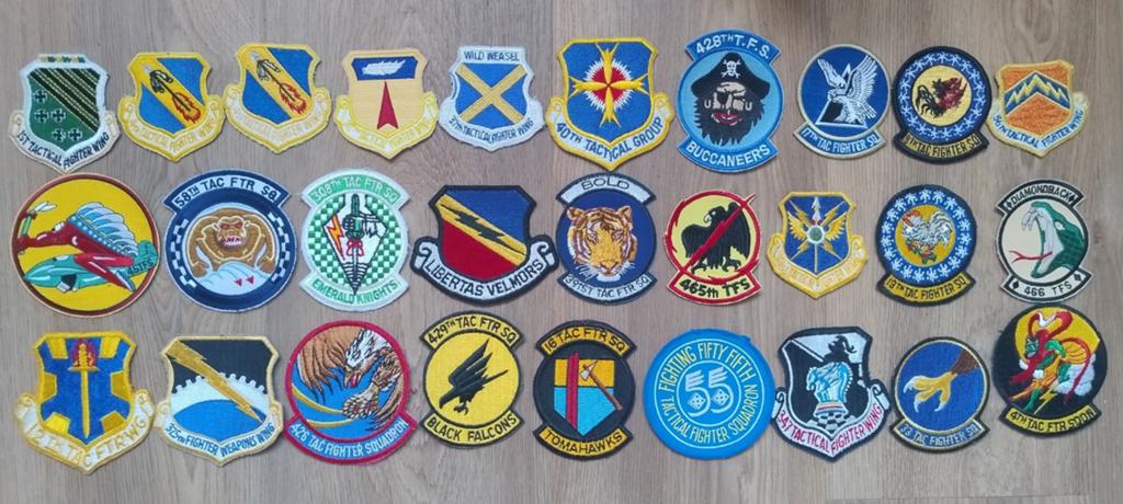 USAF tactical fighter emblemen, Ophalen of Verzenden, Landmacht, Embleem of Badge