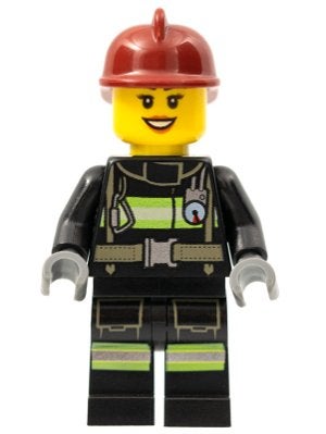 LEGO City cty0347 Fire - Reflective Stripes with Utility, Lego, Ophalen of Verzenden, Minifiguur, City