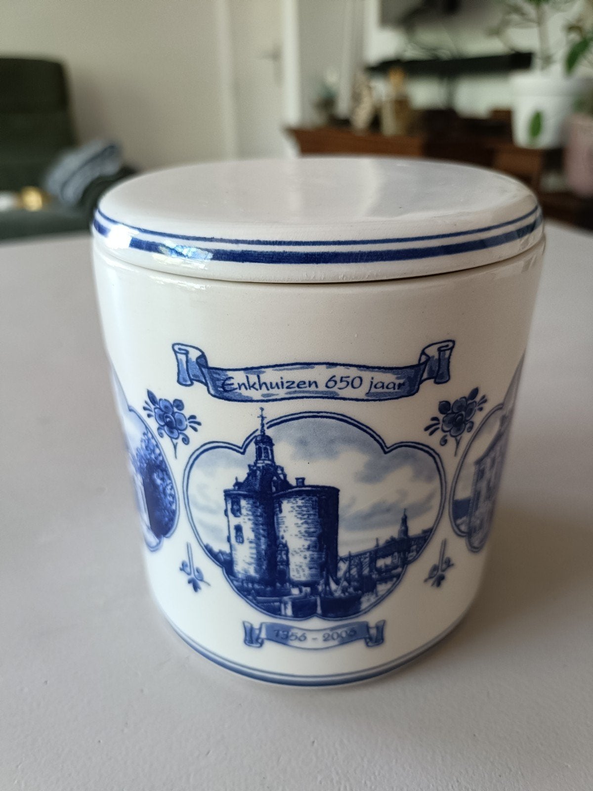 Keramieken pot Enkhuizen 650 jaar, Ophalen of Verzenden