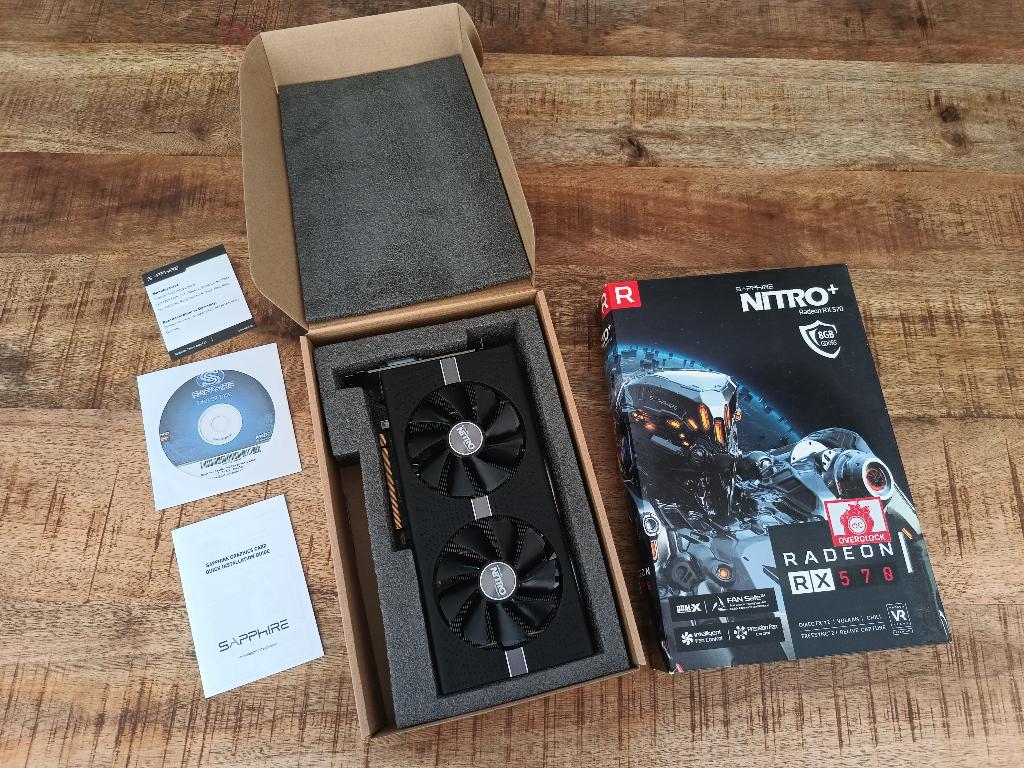 Sapphire Nitro+ Radeon RX 570 8GB GDDR5, Computers en Software, Videokaarten, Gebruikt, AMD, PCI-Express 3.0, GDDR5, HDMI, DisplayPort