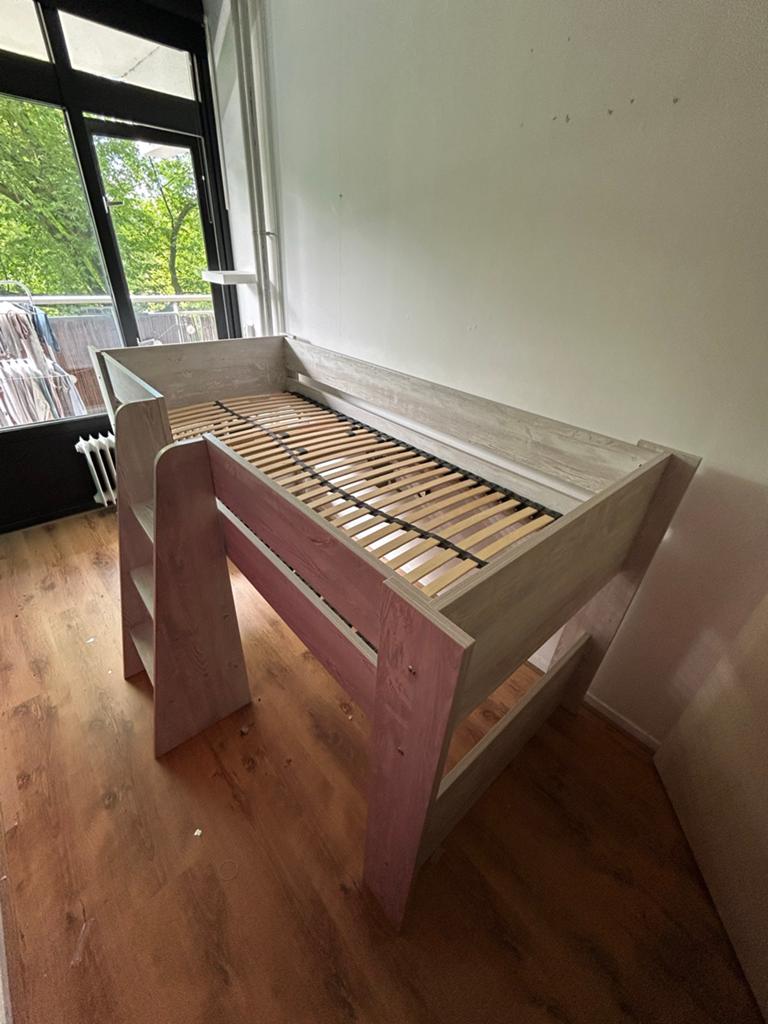 Kinderkamer set: halfhoogslaper, boekenkast & kledingkast, Ophalen, Gebruikt, Jongetje of Meisje