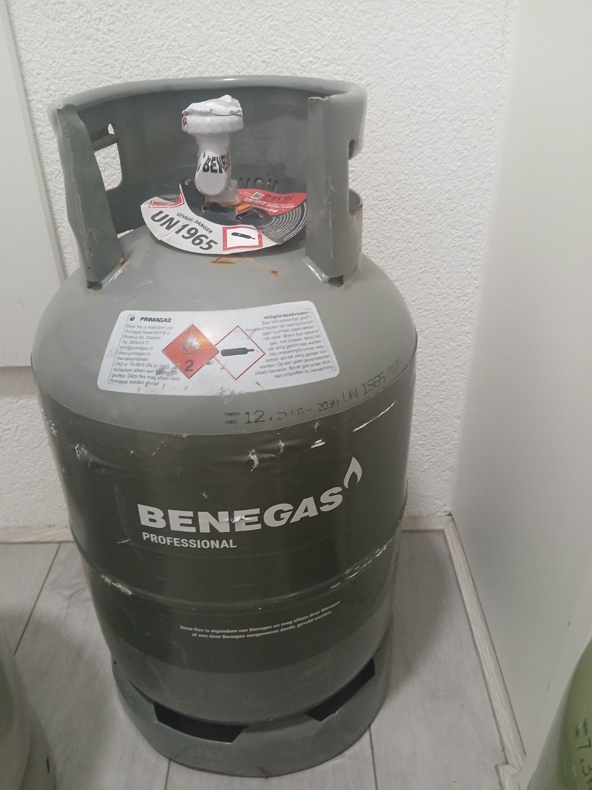 Benegas Professional propaan gasfles 10.5KG, Ophalen of Verzenden, Gebruikt