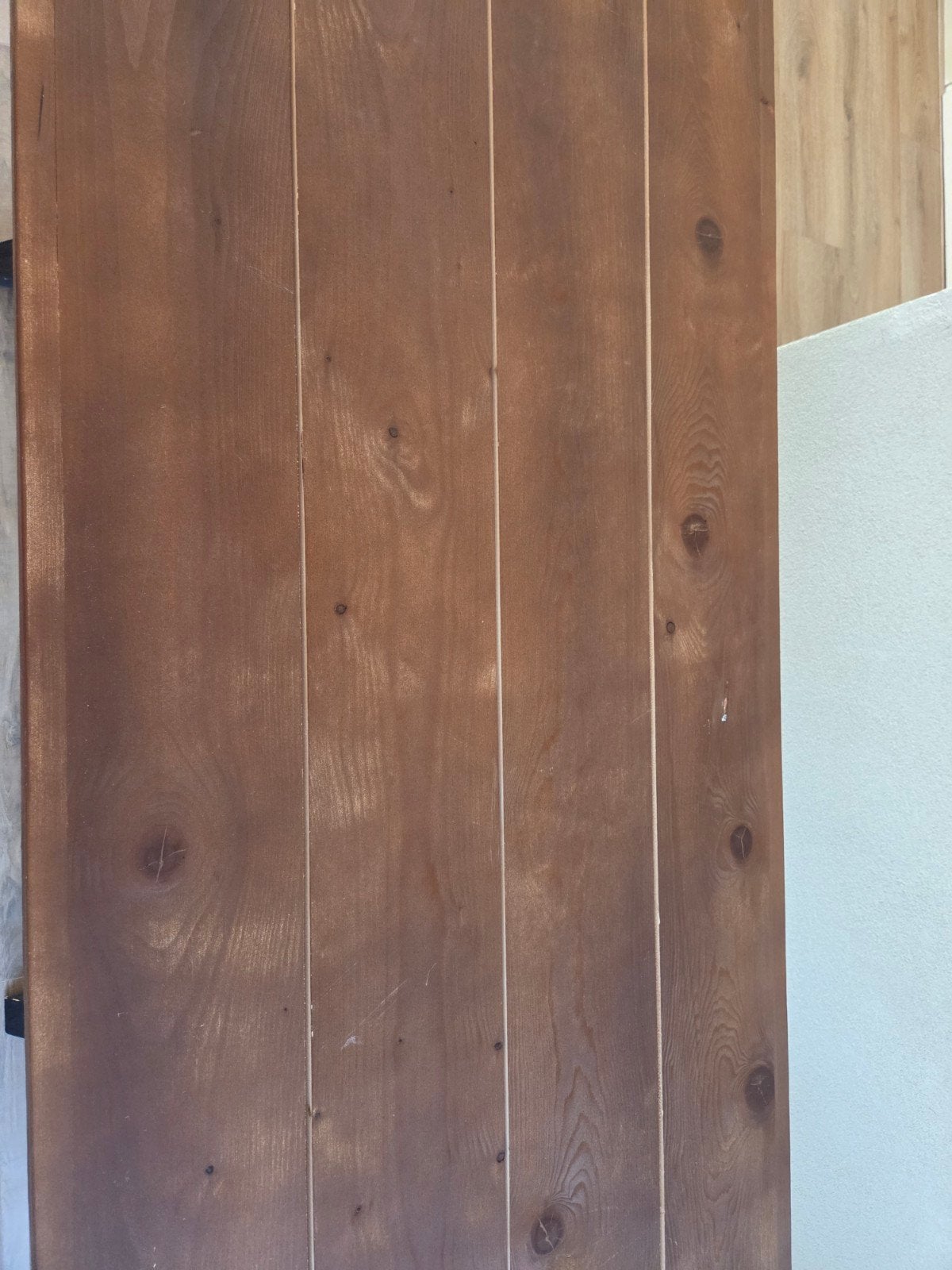Robuuste eettafel met X-poten - Merkloos, Huis en Inrichting, Overige houtsoorten, Gebruikt, 100 tot 150 cm, Industrieel, Modern