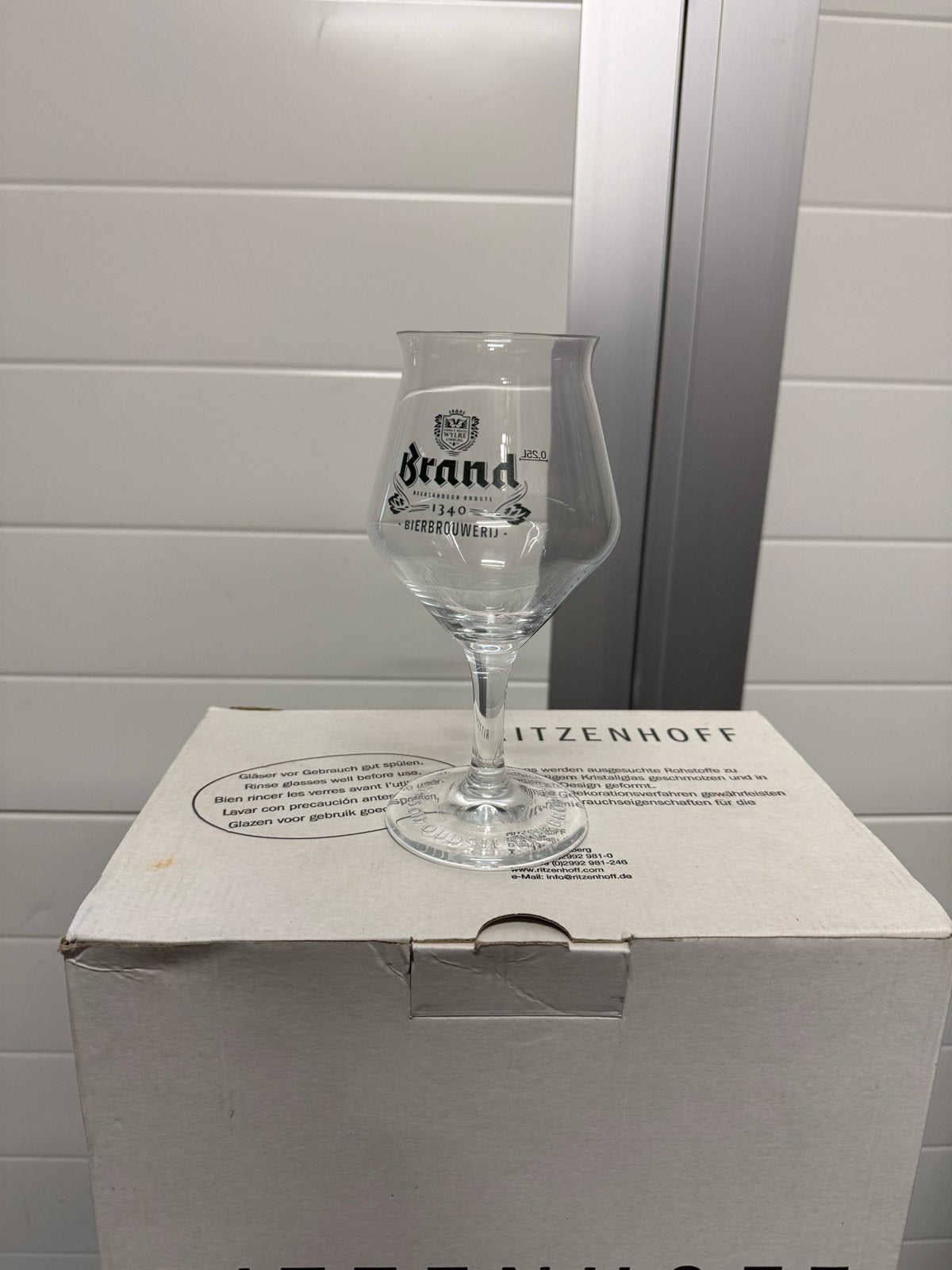 Brand Bierglas 25cl - Nieuw in doos, Ophalen, Nieuw