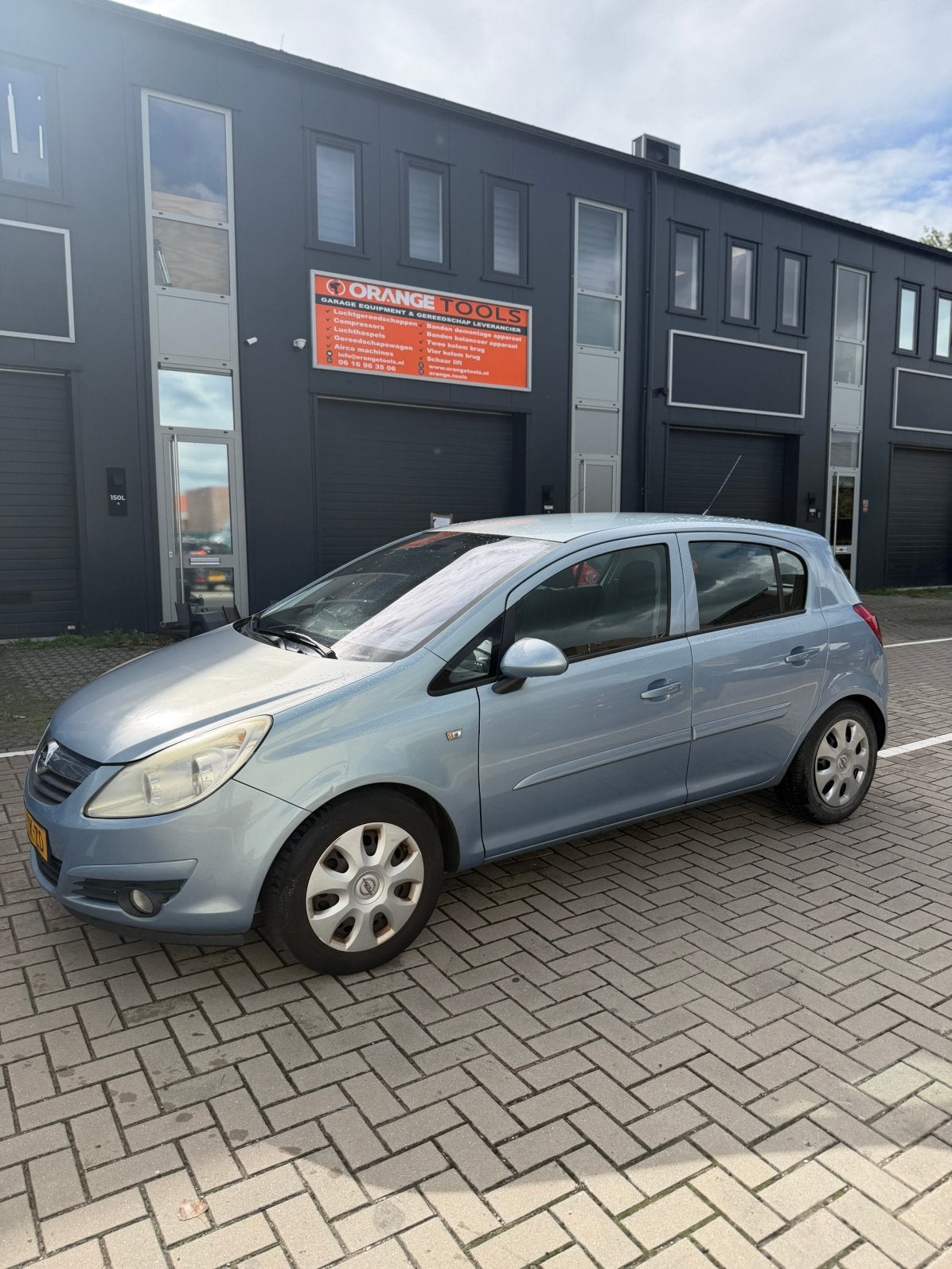 Opel Corsa 1.4 5Deurs 2008 Blauw Airco Parkeersensors Cruise, Voorwielaandrijving, 1063 kg, 4 cilinders, Blauw