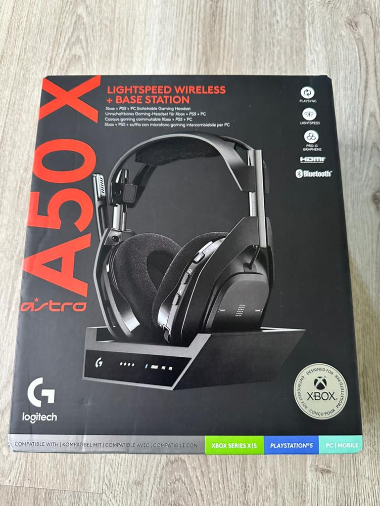 Nieuwste! Astro A50 X Logitech + HDMI kabel, Computers en Software, Headsets, Mute-functie, Ophalen of Verzenden, Zo goed als nieuw