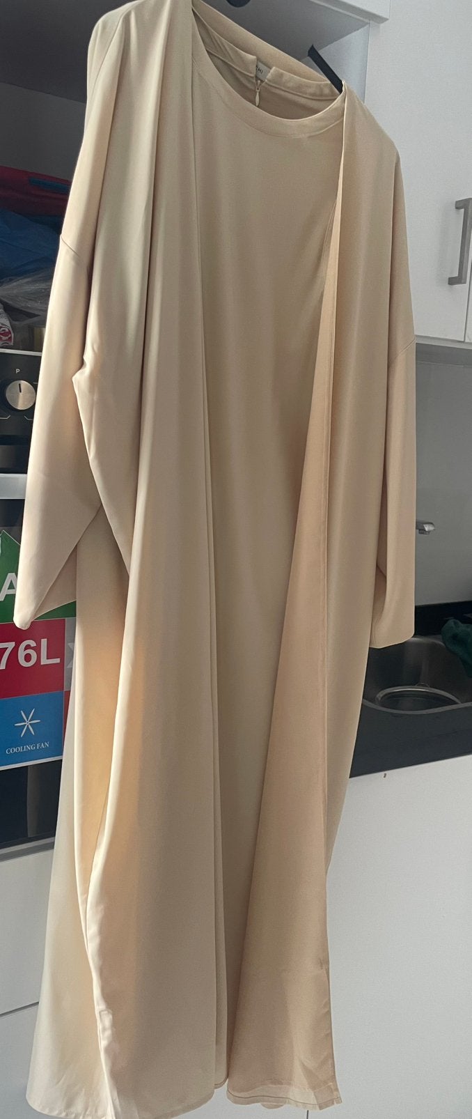 Merrachi Woven Abaya set nieuw, Ophalen of Verzenden, Nieuw, Maat 36 (S), Onder de knie