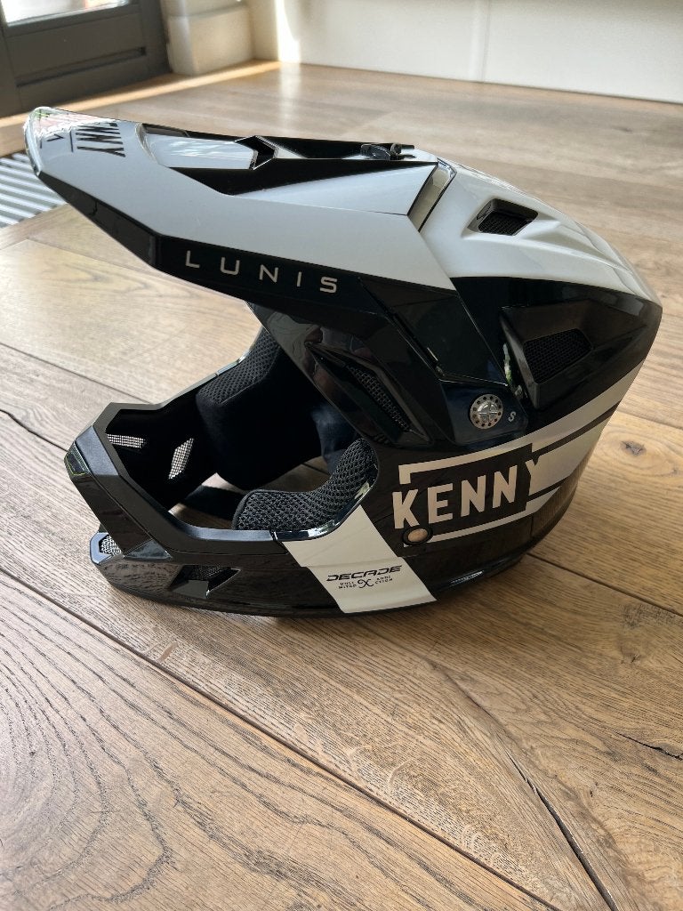 Kenny Decade Lunis Full-Face Helm – Zwart/Wit – Maat S, Zo goed als nieuw, Kenny, Heer of Dame, Ophalen
