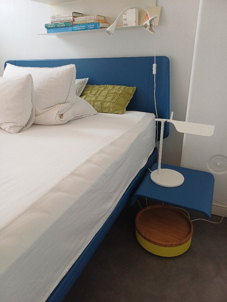 Auping Essential blue, Ophalen, Blauw, 140 cm, Zo goed als nieuw