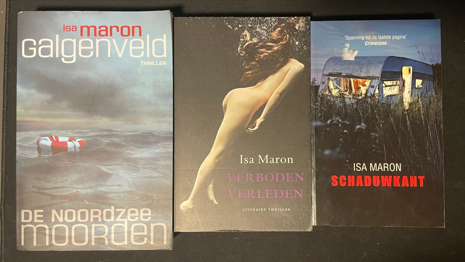 Isa Maron Thriller Boeken: Galgenveld, Verboden Verleden, Sc, Boeken, Ophalen of Verzenden, Gelezen, Nederland