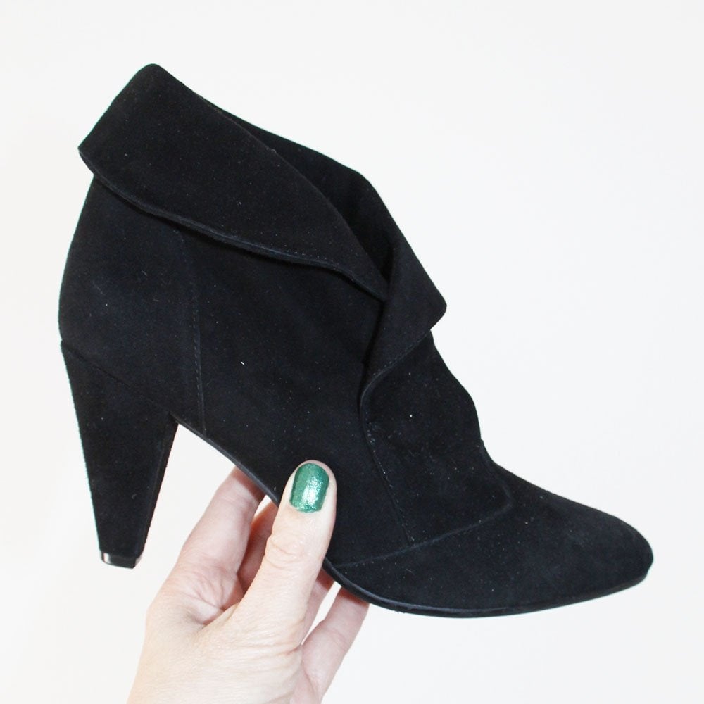 Prachtige Suede Freeflex Enkellaarsjes - s8 (Maat 39) € 45,-, Zwart, Lage of Enkellaarzen, Nieuw, Ophalen of Verzenden
