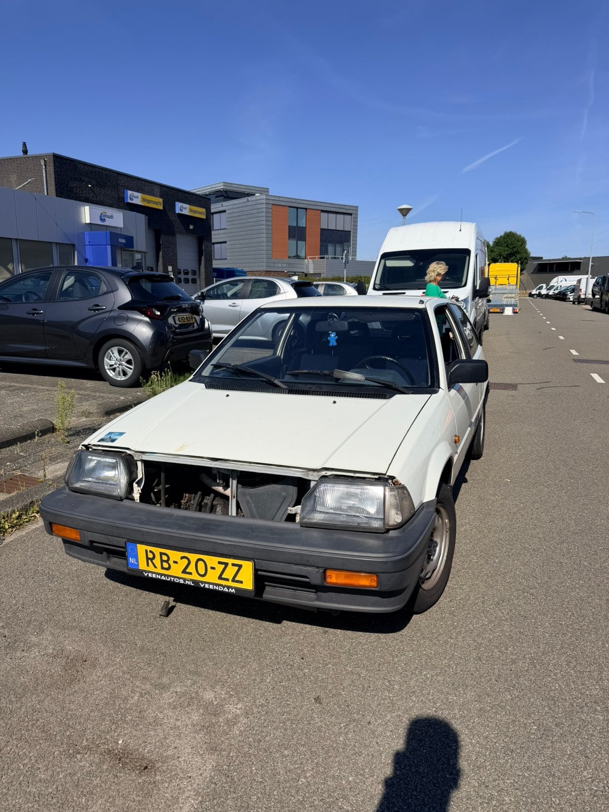 Honda Civic 1.3 Luxe Hondamatic S6 1987 Wit RIJD NIET!, 4 cilinders, 800 kg, Wit, Origineel Nederlands