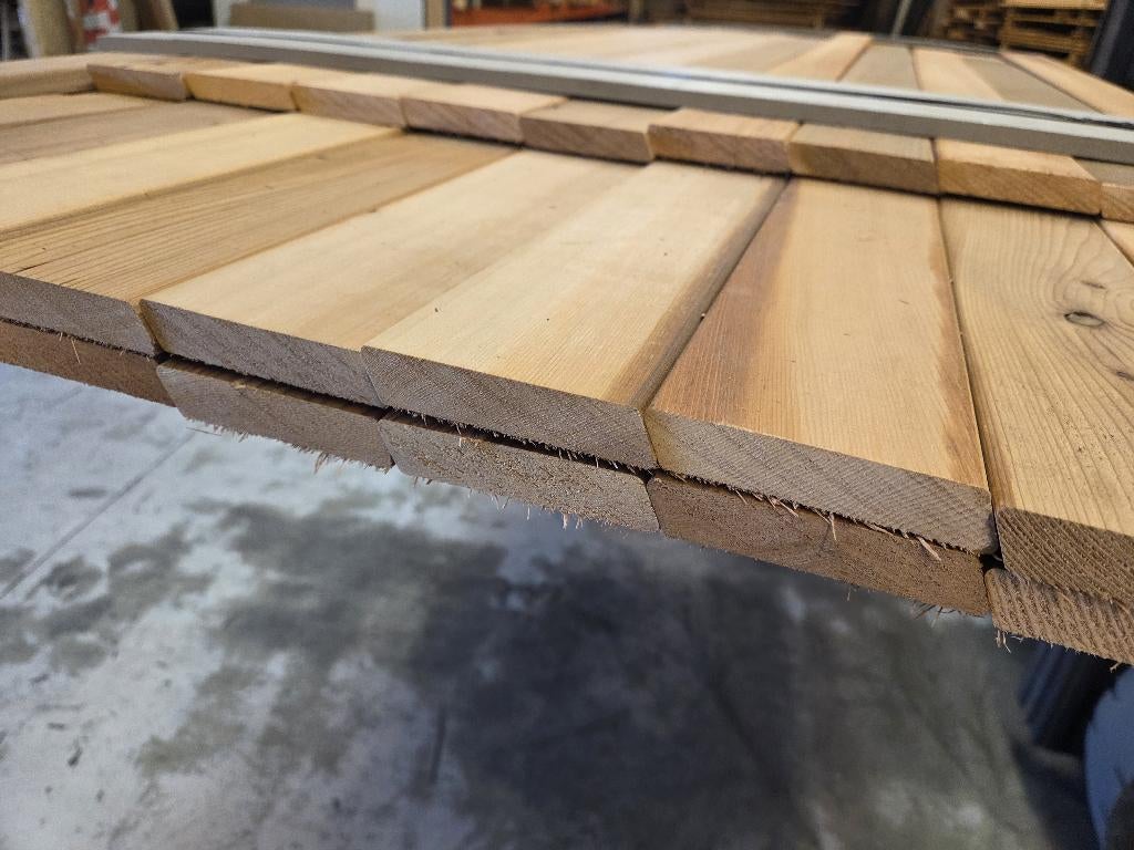 7.53 m² Red Cedar Rhombus profiel - nr: HP140, Tuin en Terras, Palen, Balken en Planken, Ophalen, Planken, Nieuw, Hardhout