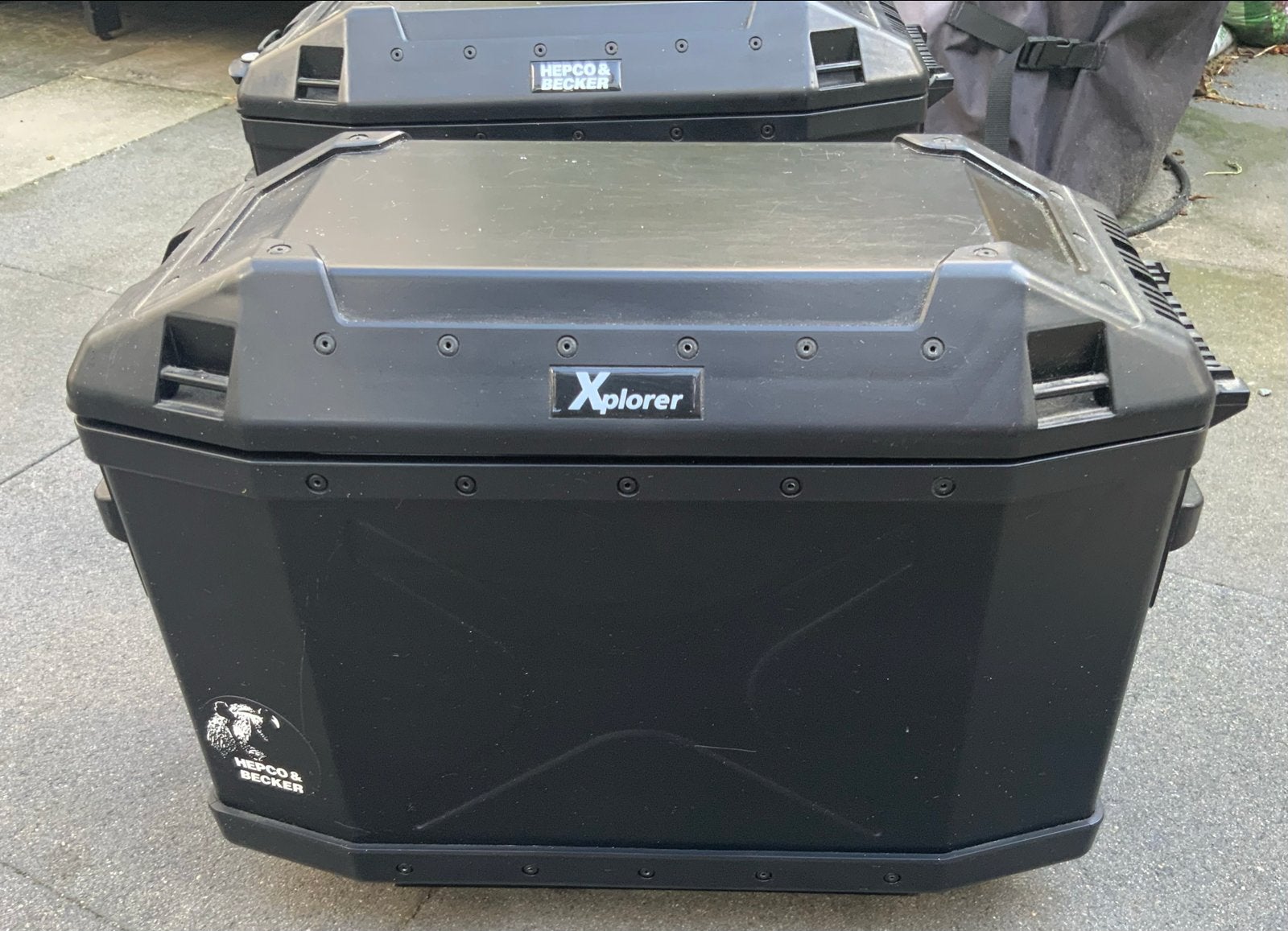 Hepco Becker Xplorer 30L koffers met rek Moto Guzzi Stelvio, Ophalen, Zo goed als nieuw