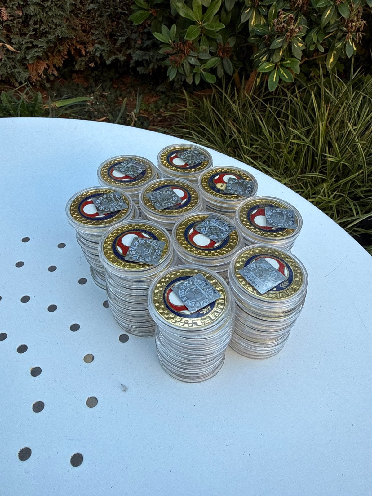 100x Mario Kart Koins - Mushroom Cup Coin (PLUS 2018), Ophalen of Verzenden, Zo goed als nieuw