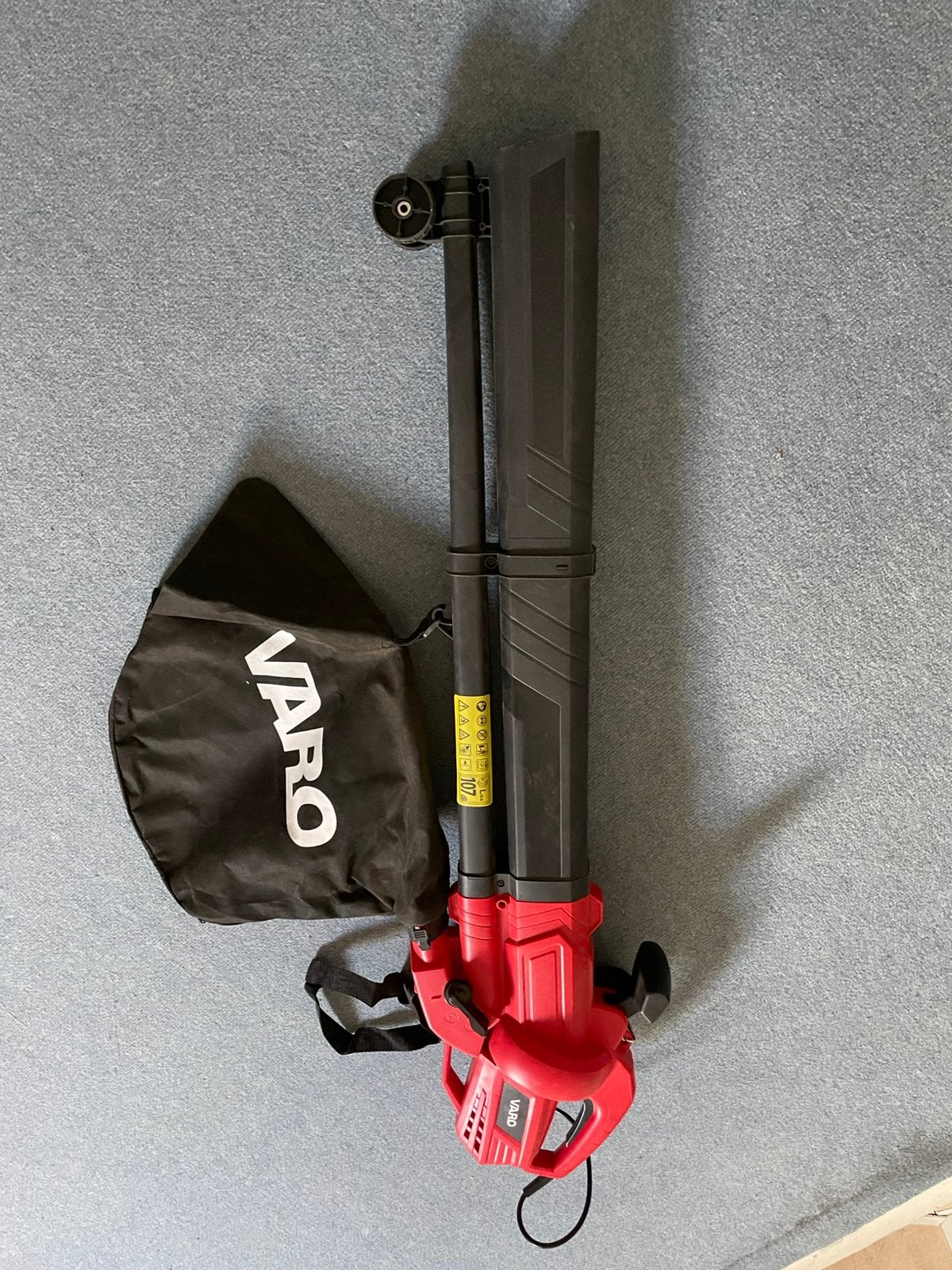 Rood/zwarte  Varo bladblazer, Ophalen, Zo goed als nieuw, Elektrisch