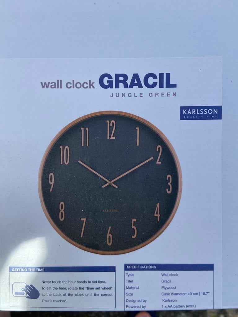 Karlsson klok beschadigd, Ophalen, Gebruikt, Wandklok