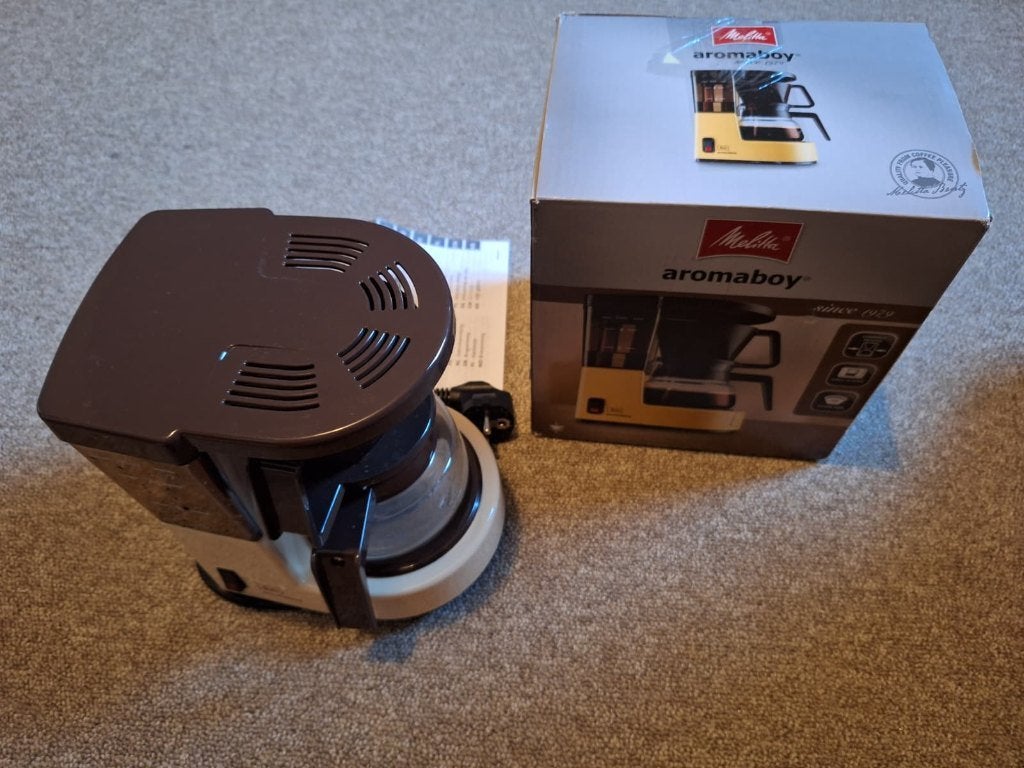 Melitta Aromaboy koffiezetapparaat retro met doos, Koffiemachine, Gemalen koffie, Ophalen of Verzenden, Zo goed als nieuw