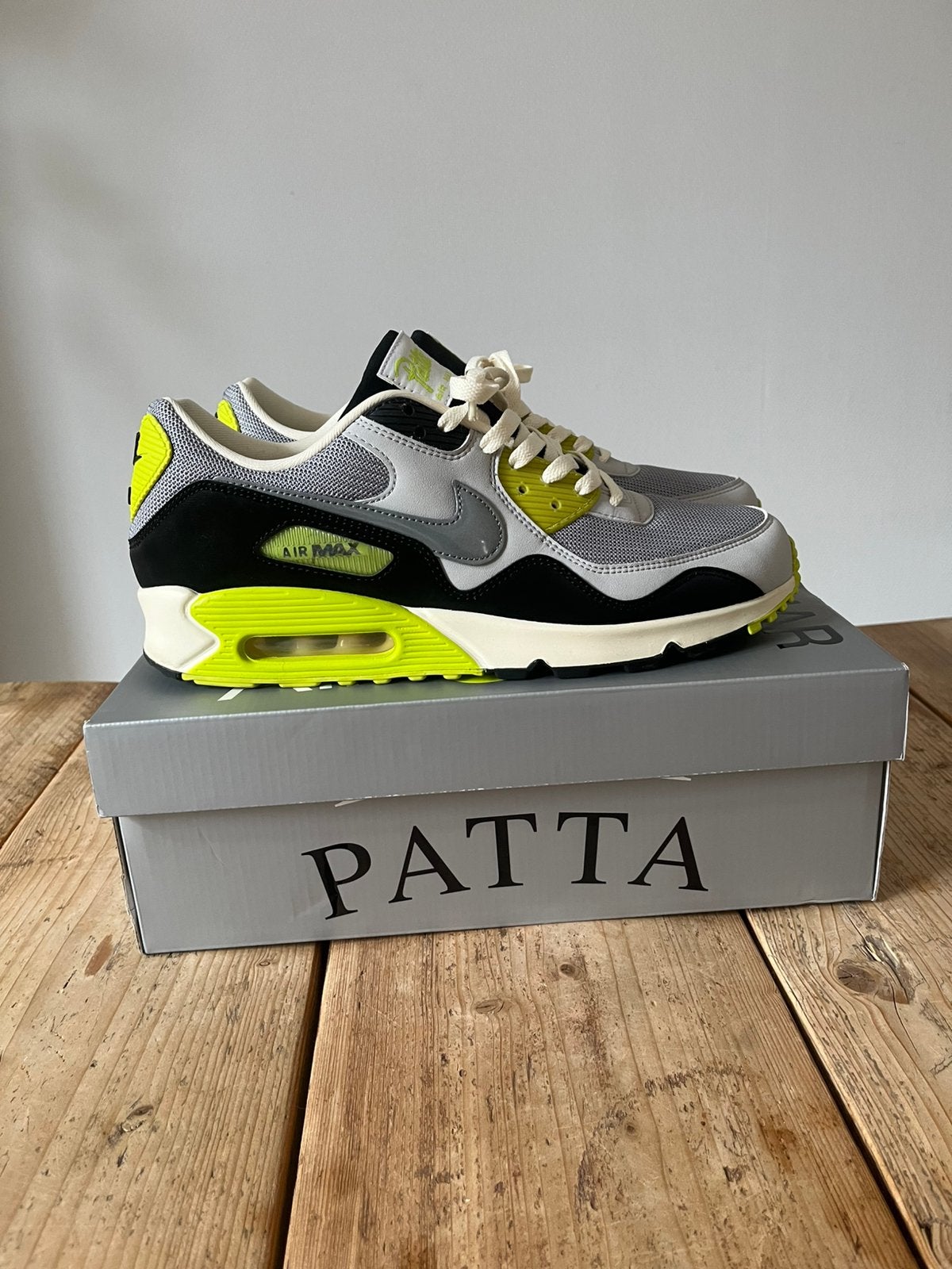 Nike Air Max 90 Patta SP Cyber 45,5! Maar 1 keer gedragen, Ophalen of Verzenden, Nieuw, Overige kleuren, Sneakers of Gympen