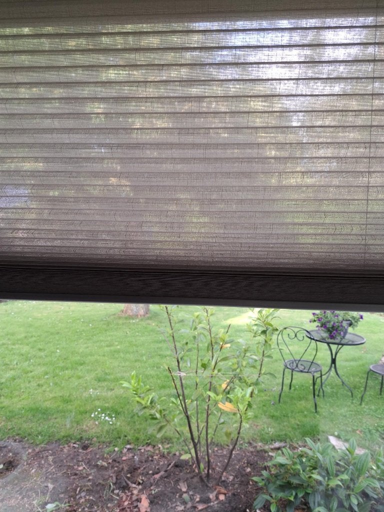 Prachtige originele Luxaflex plissé duettes, 96 cm., Huis en Inrichting, Stoffering | Gordijnen en Lamellen, Ophalen, Landelijk - Modern - Chique - Japandi - Klassiek