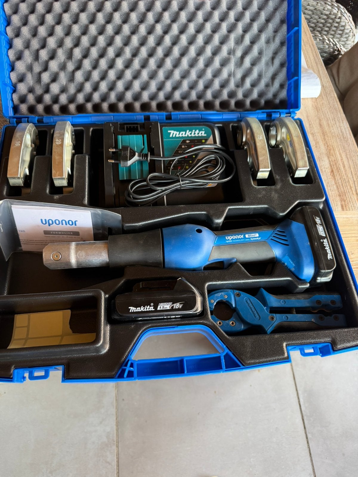 Uponor accu perstang nieuw, Ophalen of Verzenden, Nieuw, Gereedschapsset, Overige merken